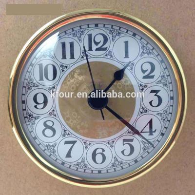 China Decoration Clock Insert/Fitup Clock/Clock Head Dia.70mm (2 3/4 inch) with Brass Bezel and Glass Lens Model F70WFAC for sale