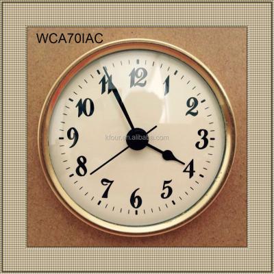 China Decoration Clock Insert/Fitup Clock/Clock Head Dia.70mm (2 3/4 inch) with Aluminum Bezel and Acrylic Lens Model WCA70IAC for sale