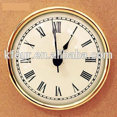 China Decoration Clock Insert/Clock Fit-UPS/Head Dia.90mm (3 1/2 inch clock) with Brass Bezel and Glass Lens Pattern F90IRC for sale