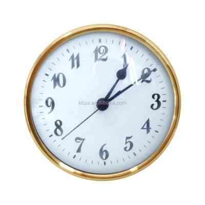 China Decoration Clock Insert/Clock Fit-UPS/Clock Head Dia.108mm (4 1/4 inch) with Brass Bezel and Glass Lens Model F108WAC for sale