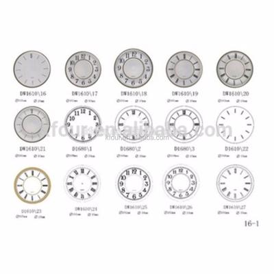 China Aluminum/PVC KFOUR DW1620 wall clock dial convex clock face with high quality from factory for sale