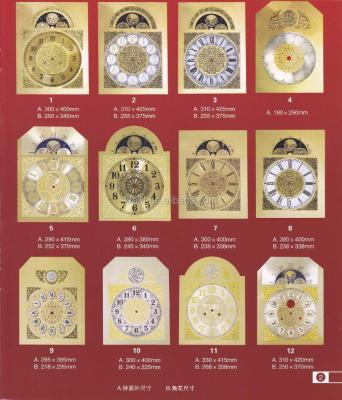 China Grandfather Clock Grandfather Clock Part Clock Component Clock Face for sale