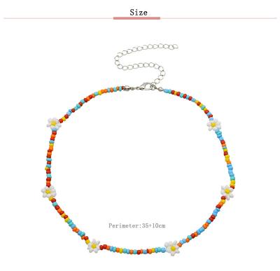 China High quality boutique special promotion beaded daisy clavicle necklace jewelry Bohemian wholesale for sale