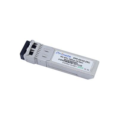 China 10Gbps 1550nm 100km SFP+ With CDR SFP+ Transceiver PPP-55192-ZR100 for sale