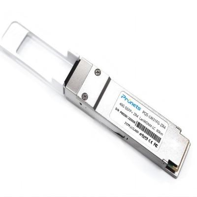 China 40Gbps QSFP + Modo único 80km alcance 40GBASE-ZR4 Transceptor en venta