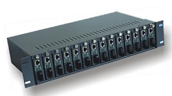 China 14 Slots 16 Slots Unmanaged Media Converter Chassis 10/100M Rack Mounted Chassis for sale