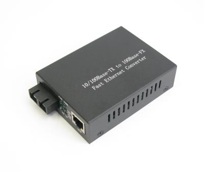 China 10/100Base-Tx To 100Base-Fx SC Media Converter Dual Fiber Duplex for sale