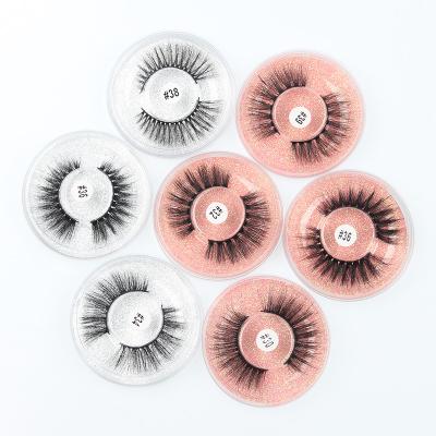 China Wholesale Bulk Faux 3D Mink Lashes Soft Handmade False Natural Soft Eyelash Fluffy Tapered Eyelashes for sale