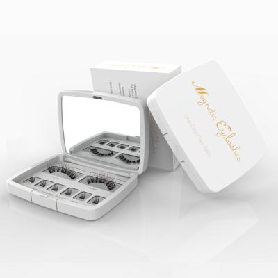 China 2021 Women Magnet 3D Natural Soft Natural Acrylic Box Cosmetics False Eyelash Lashes for sale