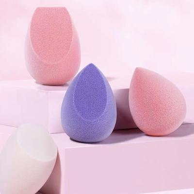 China Microfiber Washable Velvet Cosmetic Puff Base Powder Smooth Face Beauty Makeup Sponge Cream Blender for sale