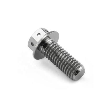 China Industry Titanium Bolt M10X1.25X30 For Sur Ron Torx Hex Race Spec Drilled Flange Titanium Bolt for sale