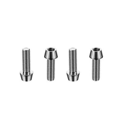 China Industry Colored Titanium Alloy Gr5 M3 M3 M4 M5 M6 Taper Screw Bolts for sale