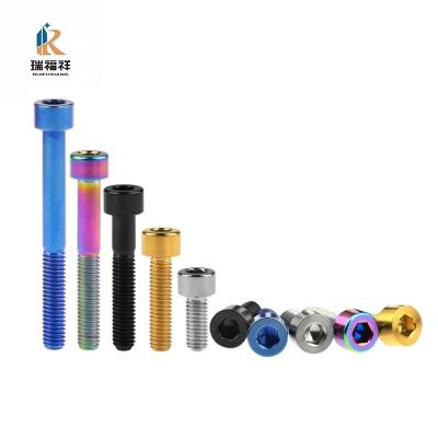 China Industry Titanium Socket Cap Cap Head Hex Bolt GR5 M8 M6 With Different Length For Motorcycle for sale