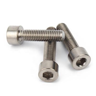 China Industry Wholesale Screws Din912 M5 M6 M8 M4 x7mm Titanium Smooth Button Hex Socket Head Cap Screws for sale