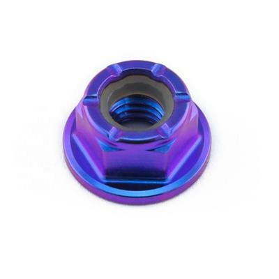 China Heavy Industry M3 M4 M5 M6 M8 Titanium Alloy Insert Self-lock Nylon Nuts Hex Titanium Flange Lock Nut for sale