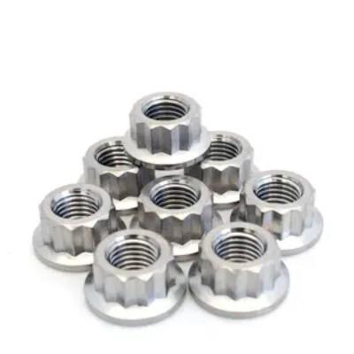 China Heavy Industry Customized Supplier Titanium 12 Point M45 Hex Flange Nut M3 Professional Team for sale