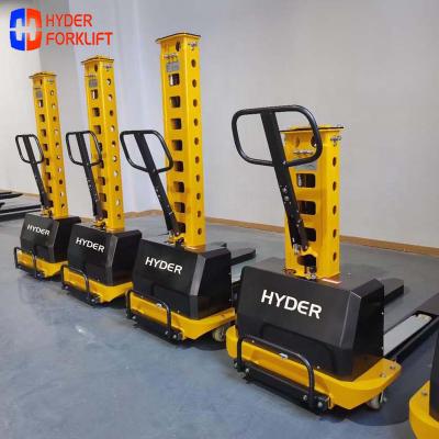 China Hyder Self Hotels Self Propelled Forklift 500KG Self Lifting Self Loading Transport Pallet Lifter Jack For Portable Vans Or Trucks Delivery Use for sale