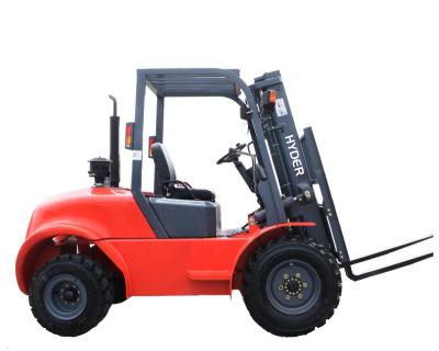 China Japanese machine repair shops 4x4 forklift 2.5t drive forklift rough terrain 5ton rough terrain engine for sale