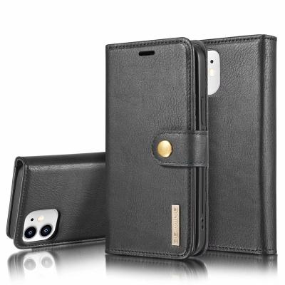 China Fashionable Leather Magnet Flip Wallet Cover for iPhone 12 for sale