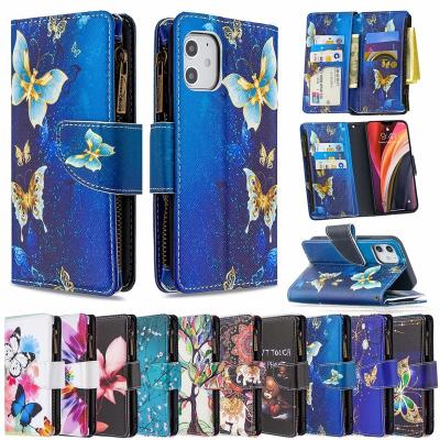 China Fashionable Zipper Leather Case For iPhone 12 5.4 6.1 6.7 for sale