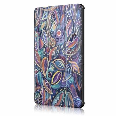 China Eco-friendly Painted PU Tablet Leather Case For Huawei T5 10.1 Three Fold Smart Flip Cover for sale