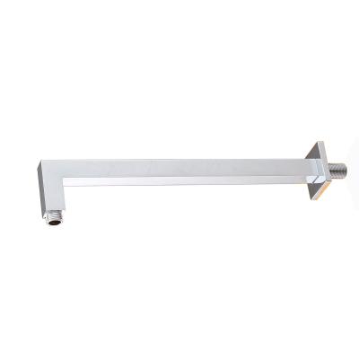 China Brass Wall Mounted Diverter Square Chrome Free With Flange Shower Arm Customize for sale