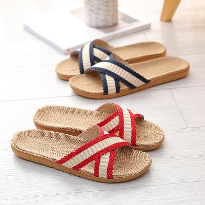 China 2022 Fashion Trend Summer New Women's Cross Stripe Women's Sandals and Slippers Quality Guarantee Women's Slippers for sale