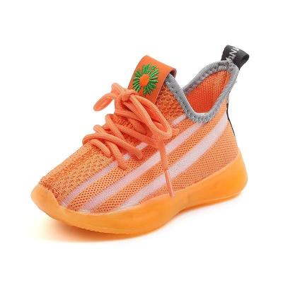 China 2022 Custom Made Anti-Smell Kids Sneakers Designers Sole Fabric Rubber Non-Slip Net Children Kids Shoes And Sneakers for sale