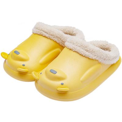 China Waterproof Personal Slippers Winter Lovely Warm Home Slippers Cotton Heel Bag Winter Boys And Girls Cotton Slippers Unique Children Rubber for sale