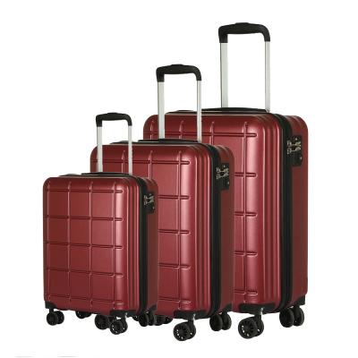 China Long-distance Travel Hard Plastic Shell Travelling Trolley Bag Set Abs Travel Trolley Suitcases Luggage With Built-In Tsa Lock for sale