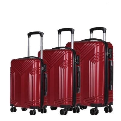 China Long-distance Travel Various Color 3 Pcs Set Luggage Bag Case Suitcase Travel Luggage Set For Outdoors for sale