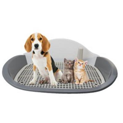 China Viable Dog Cat Toilet With Column Tray Urinal BowlTraining Portable Toilet For Pet Indoor And Outdoor Poop Cleaning Accessories for sale