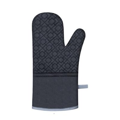 China Oven Oven Mitt Traditional Heat Resistant Heavy Duty Cooking Custom Cooking Chef OEM LOGO BBQ Denim Oven Mitt Kitchen Cooking Gloves for sale