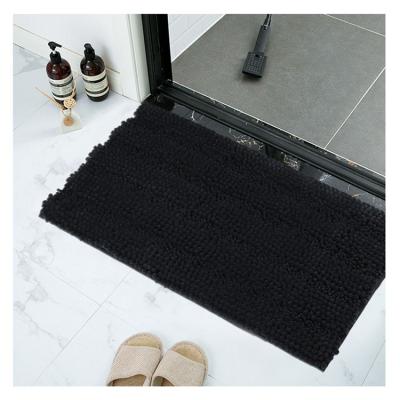 China Durable Custom Made Super Washable Quick Dry Bathtub Mats Anti Slip Chenille Hotel Floor Absorbent For Washroom Bathroom Foot Covers Non Slip for sale