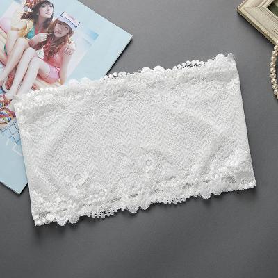 China Sustainable Summer Anti-glare Lace Wrap Top Thin Bottoming Underwear Without Chest Pads Underwear Without Straps for sale