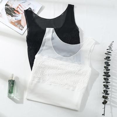 China Sustainable Lace Camisole Women Summer Outer Wear Bottoming With Short I-shaped White Modal Tight-fitting Wholesale for sale