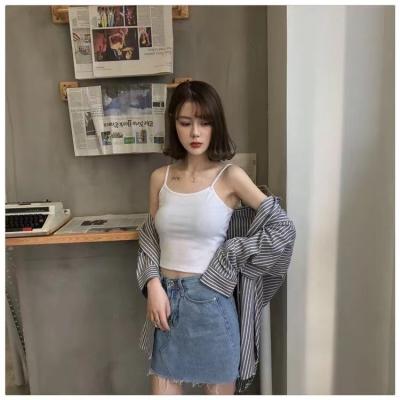 China Sustainable Women Modal Ribbed Small Tube Top Fashion Inner Slim Stretch Bottoming Camisole Wholesale for sale