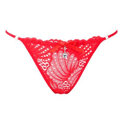 China Sustainable Lace women's underwear Low waist hot and transparent Briefs sexy underwear for sale