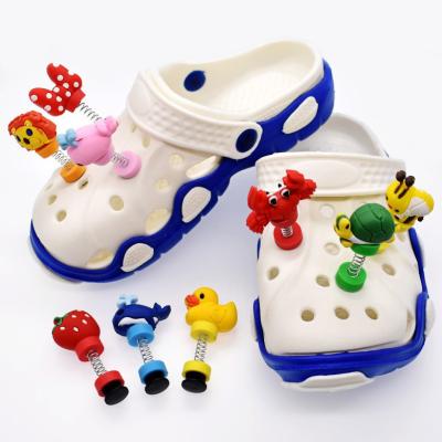 China Eco-Friendly PVC 3D Shoe Charms Shoe Decorations Flower Letter Flags Cool Luxury Ornaments Accessories Care Clog Shoes Charms Decorations for sale