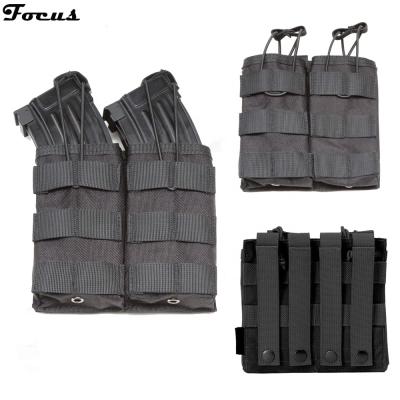 China Cartridge Open Top Pouch Molle Magazine Carrier Tactical Pouches Double Two Bags Military Army Vest Accessories Bag Cartridge Open Top Pouch for sale