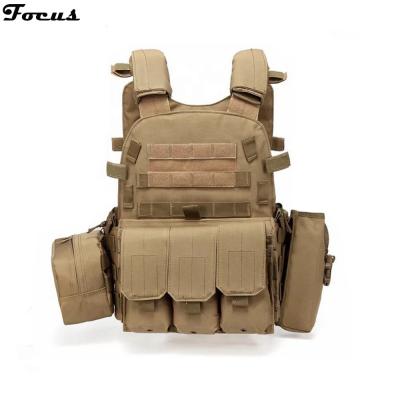 China Airsoft Hunting Military Tactical Vest MOLLE Modular Vest Airsoft Hunting Outdoor MOLLE Modular Vest Men Combat Assault Plate Carrier With Hydration Pouch for sale