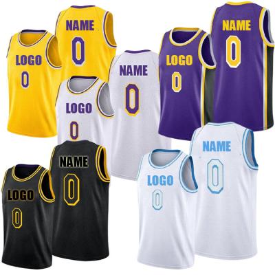 China Custom Made High Quality Antibacterial America Basketball Tank Top Embroidered Mens Vintage Basketball Tank Top for sale