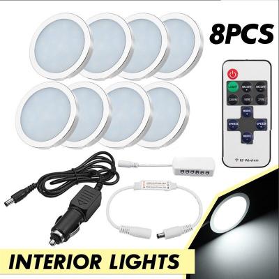 China 12V Induction LED Lamp 12pcs Connectable Remote Control Celling Under Cabinet Led Lighting L60mm x H7mm for sale