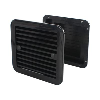 China Plastic Black 12V Air Intake Vent High Wind Duct Two Way Fan For Caravan Accessories for sale