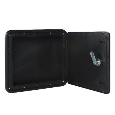 China NO UV degradation! ! ! TYTXRV Boat Marine Camper Part Accessories Black Camper Hatch RV Hatch Door Lockable With Key for sale