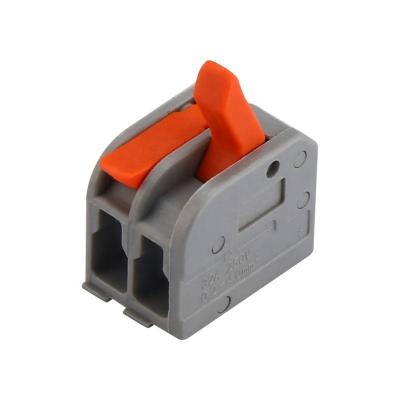 China Widely used in industry high security 2 way electrical electrical rectangular nylon copper block terminal connector for 9-10mm length strip and plug-in socket for sale