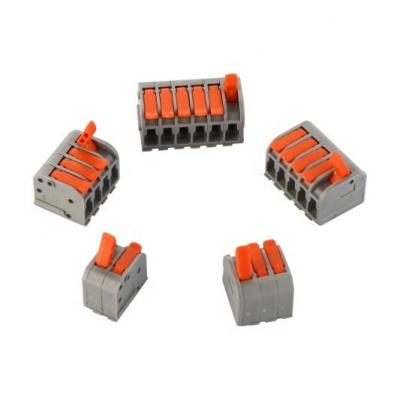 China Widely Used In Industry Electrical Small Head 4 Way Electrical Single Wire Block Terminal Connectors For Push-on Cable And Socket Plugs With Manufacturer Case for sale