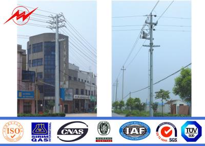 China 30KN 220KV Galvanized Electric Power Pole , 22M Q345 Steel Power Pole ISO 9001 for sale