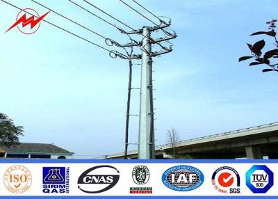 China 27m Galvanized Metal Power Transmission Poles Power Transmission Tower Iron Electric Pole for sale