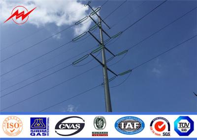 China Metal Tubular Power Utility Poles For 33kv Transmission Line Steel Pole Tower for sale